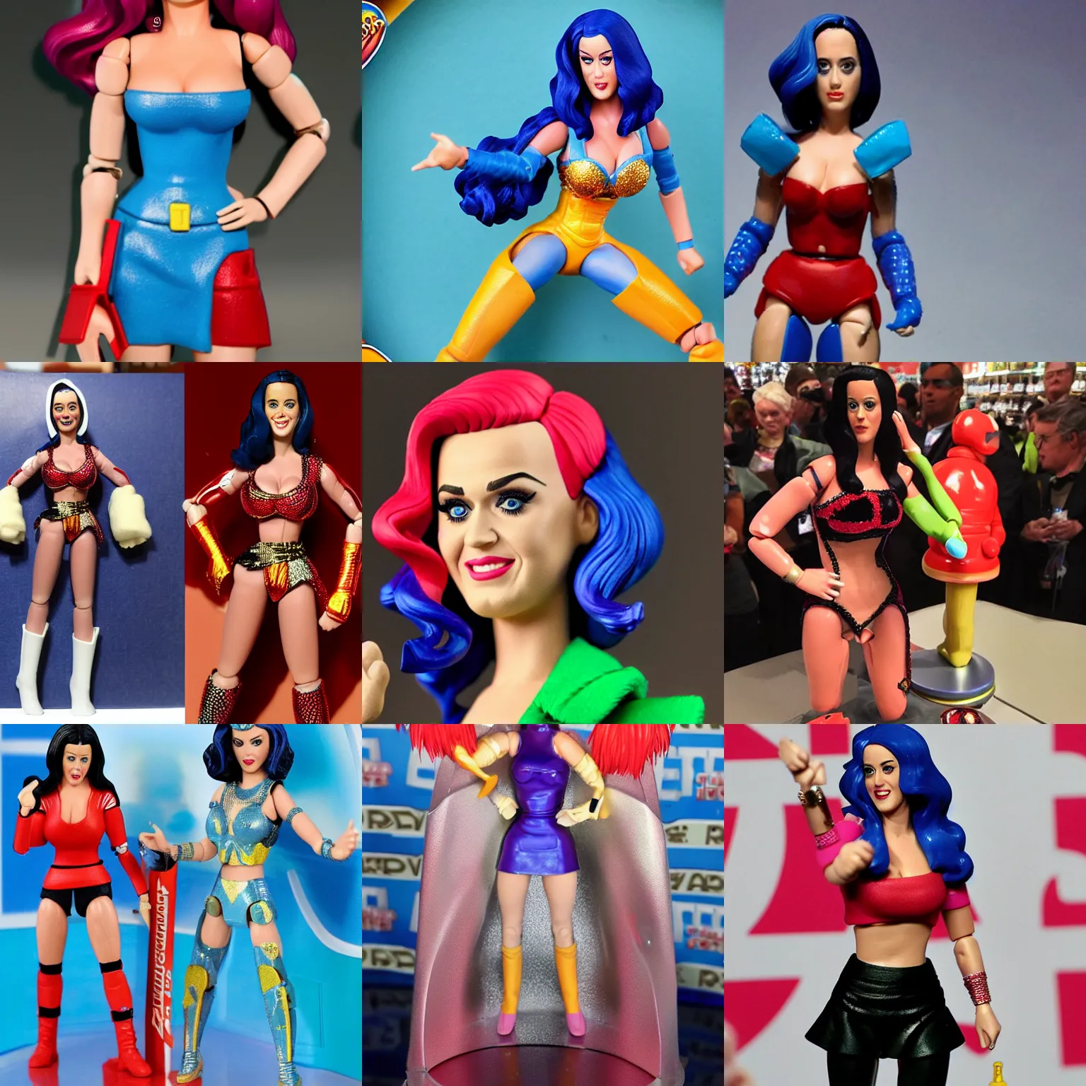 Prompt: katy perry as action figure