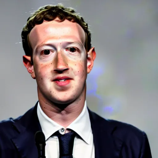 Prompt: Mark Zuckerberg has a lemon head and yellow skin