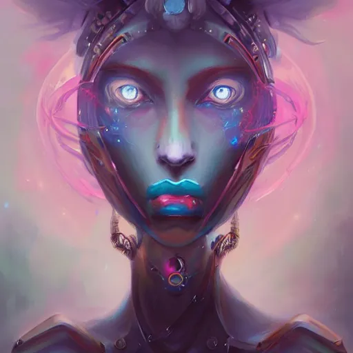 Image similar to portrait of a beautiful cybernetic emanation, by pete mohrbacher and artgerm and wlop, digital art, highly detailed, intricate, fantasy, mystical, Trending on Artstation HQ, deviantart, unreal engine, 4K UHD image