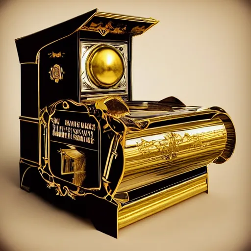 Prompt: “ a detailed, shiny mutoscope. hyper - realistic, good as new. 3 d render ”