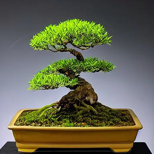 Image similar to a bonsai tree with crystal meth as leaves