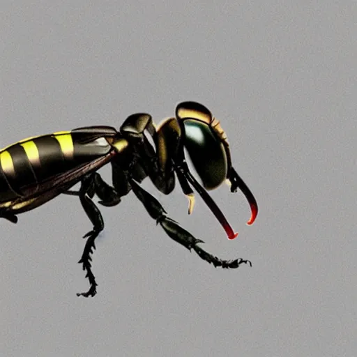 Image similar to elon musk as a wasp