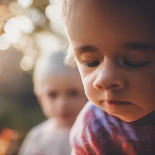 Prompt: a family who are built out of wood, 5 0 mm lens, f 1. 4, sharp focus, ethereal, emotionally evoking, head in focus, volumetric lighting, 8 k