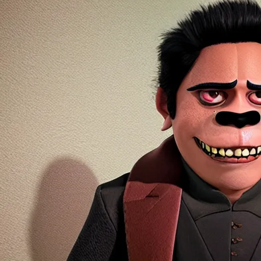 Prompt: miguel from coco horror uncanny, scary