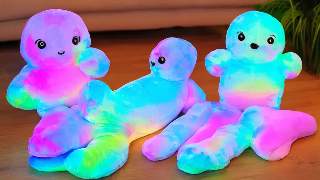 Image similar to holography neutral plushie toy book