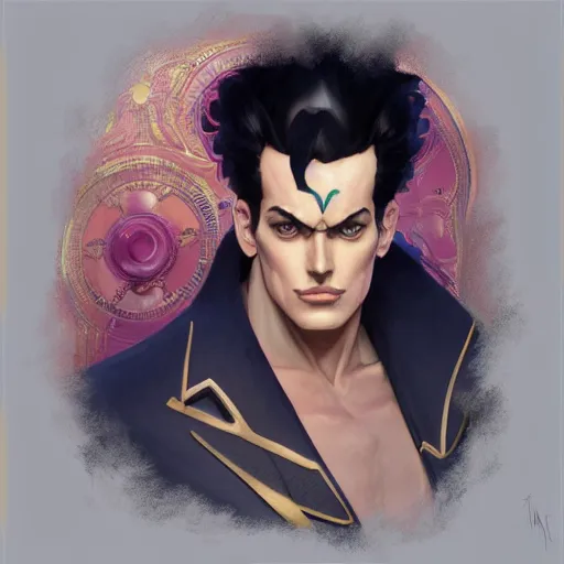 Prompt: symmetry!! portrait of jotaro kujo, global illumination!! intricate, elegant, highly detailed, digital painting, artstation, concept art, smooth, sharp focus, illustration, art by artgerm and greg rutkowski and alphonse mucha