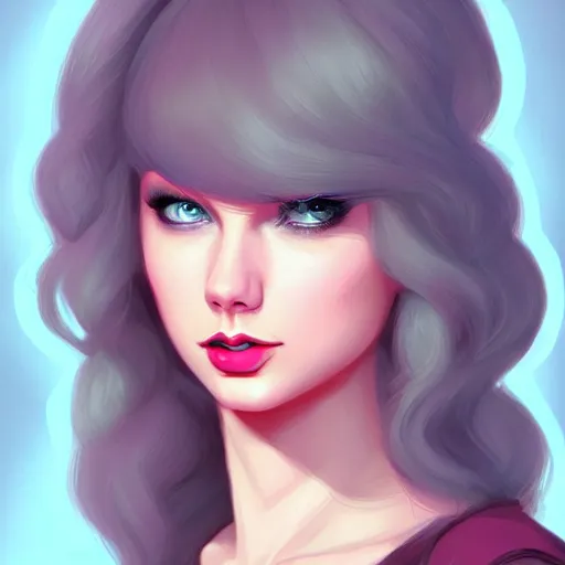 Prompt: a portrait of taylor swift, art by lois van baarle and loish and ross tran and rossdraws and sam yang and samdoesarts and artgerm and saruei, digital art, highly detailed, intricate, sharp focus, trending on artstation hq, deviantart, unreal engine 5, 4 k uhd image