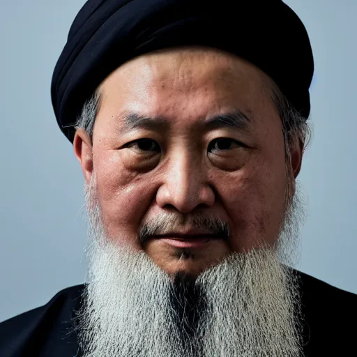 Image similar to 4 k portrait sony a 7 f 2. 8 of xi jinping as a muslim terrorist taliban leader