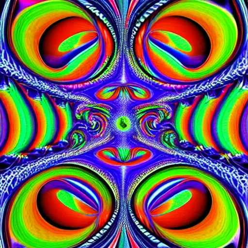 Image similar to fractal art, colorful, psychadelic, fractals