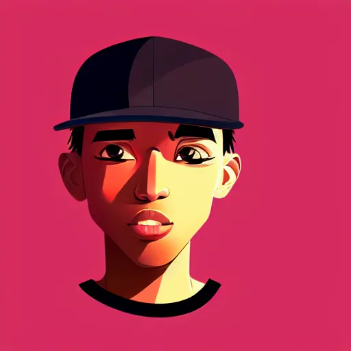 Image similar to 2 d character design, male rapper, vector art, digital art, portrait, 4 k, 8 k, sharp focus, smooth, illustration, concept art, music artist