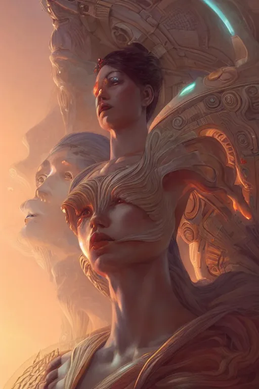 Image similar to goddess of the aliens, highly detailed, digital painting, artstation, concept art, smooth, sharp focus, illustration, unreal engine 5, 8 k, art by artgerm and greg rutkowski and edgar maxence