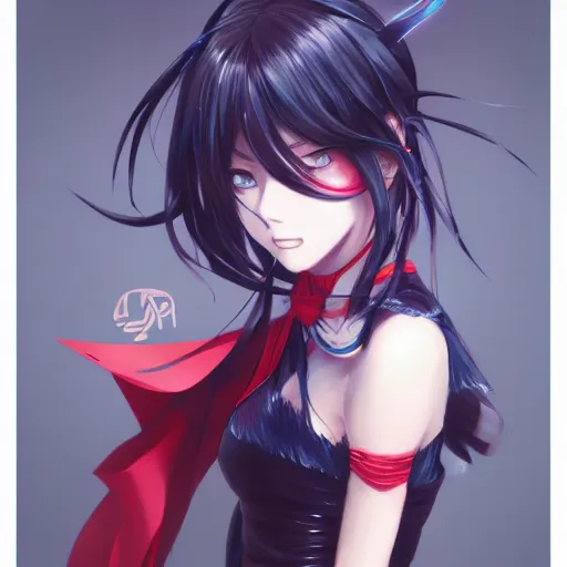 Image similar to anime portrait of Azami as an anime girl by Stanley Artgerm Lau, WLOP, Rossdraws, James Jean, Andrei Riabovitchev, Marc Simonetti, and Sakimichan, trending on artstation