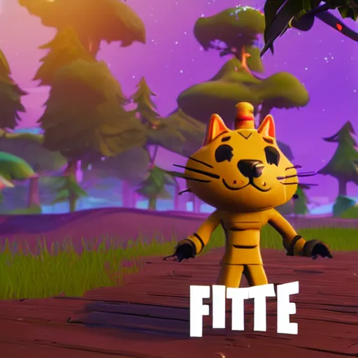 Image similar to a cat in Fortnite creative