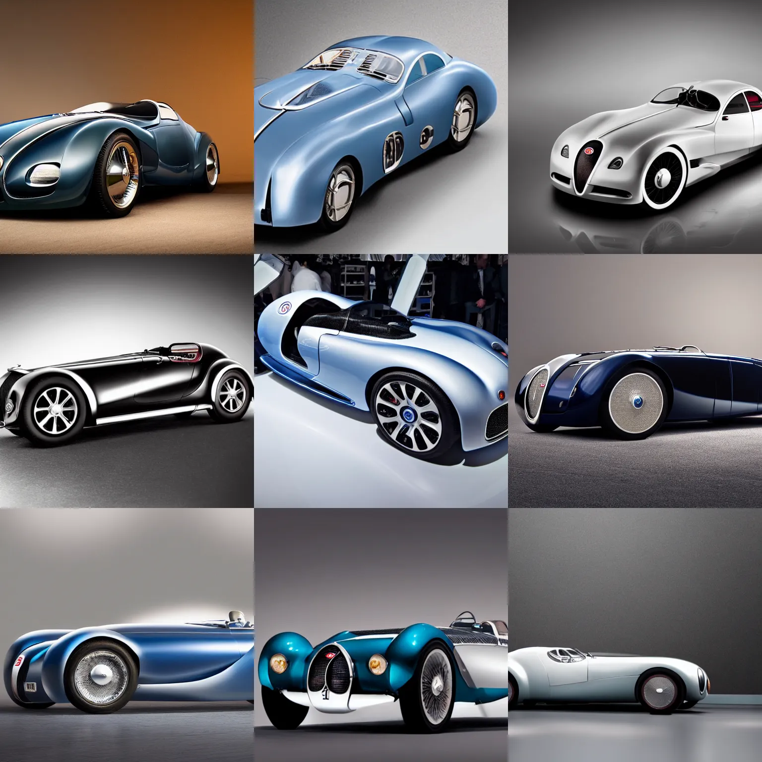 Image similar to a 2 0 2 5 bugatti type 5 7 sc atlantic concept, studio lighting