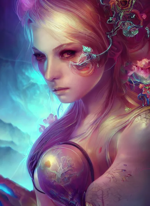 Image similar to dreamscape, female, ross tran, vivid colors, anatomical, highly detailed sculpture, intricate detailed, ommatidia, 8 k, cinematic atmosphere, post - processing