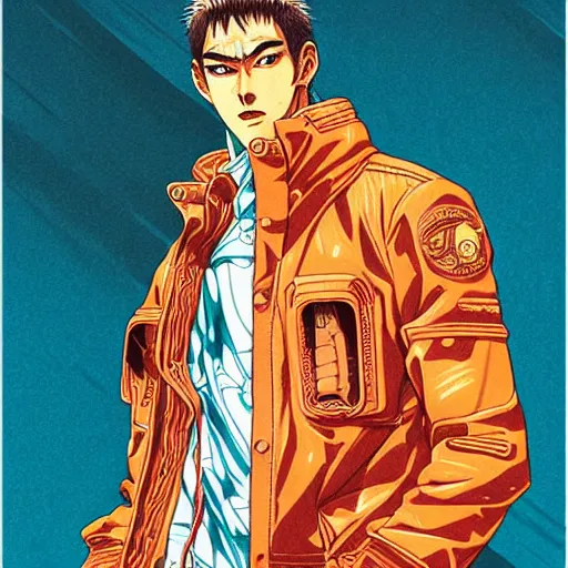 Image similar to Onizuka from GTO illustration, medium shot, intricate, elegant, highly detailed, digital art, ffffound, art by JC Leyendecker and sachin teng