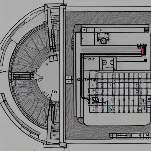 Prompt: detailed schematics to a time machine