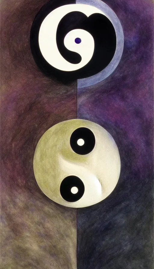 Image similar to Abstract representation of ying Yang concept, by Brian Froud