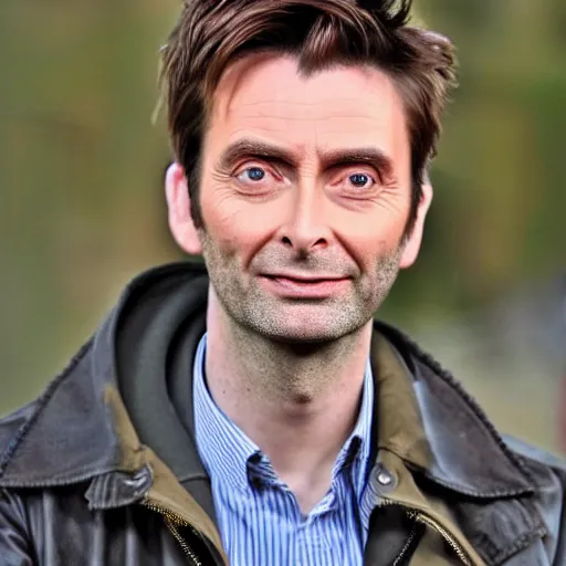 Prompt: david tennant mixed with jodie whittaker