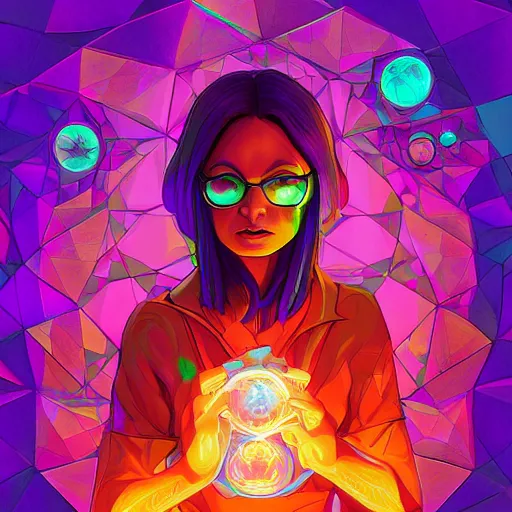 Image similar to skill magic geek inside matrix deepdream radiating a glowing aura stuff loot legends stylized digital illustration video game icon artstation lois van baarle, ilya kuvshinov, rossdraws,