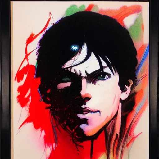 Image similar to citizen portrait soft light painted by bill sienkiewicz and bob peak, inspired by akira anime, smooth face feature, intricate oil painting, high detail illustration, sharp high detail, manga and anime 1 9 9 9