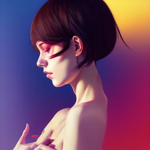 Image similar to a portrait of a beautiful nervous wreck, art by ilya kuvshinov and wlop and artgerm and josan gonzalez, magda torres gurza, digital art, highly detailed, intricate, sharp focus, trending on artstation hq, deviantart, pinterest, unreal engine 5, 4 k uhd image