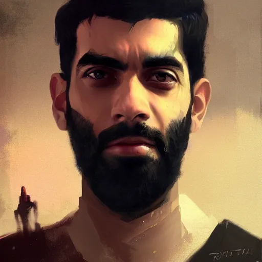 Image similar to A portrait of Rahul Kohli, sith, star wars art, art by greg rutkowski, matte painting, trending on artstation