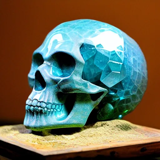 Prompt: crystal skull