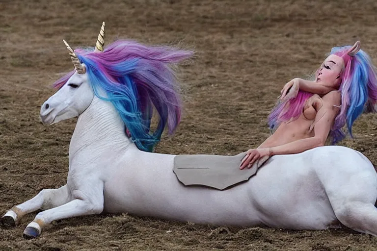 Image similar to extreme unicorn violence