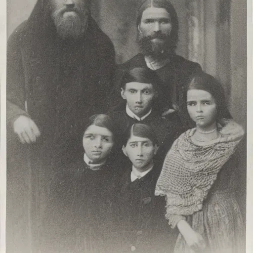 Prompt: clearly detailed family of rasputin photograph by trish mayo. brooklyn museum, new york, holle bildarchiv, baden - baden, dick s. ramsay fund