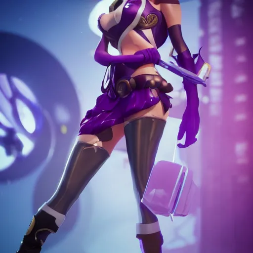 Prompt: still of pretty Caitlyn (League of Legends) in KDA More music video. 3d render, octane render, game art, realistic, highly detailed, trending on artstation, 4k, trending on artstation, pixar, cgsociety, unreal engine 5, redshift render, trending on artstation, blender, behance, cg