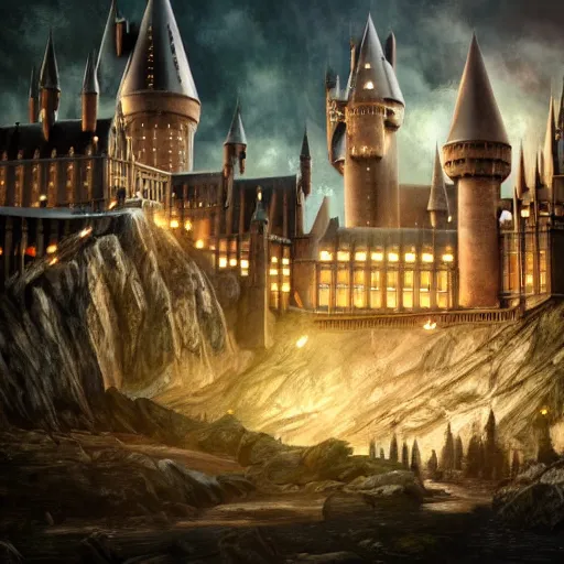 Prompt: hogwarts, dynamic lighting, photorealistic fantasy concept art, trending on art station, stunning visuals, creative, cinematic, ultra detailed