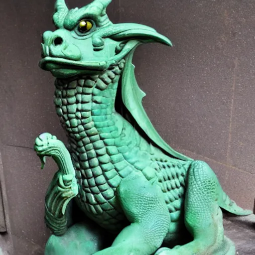 Image similar to statue of a dragon