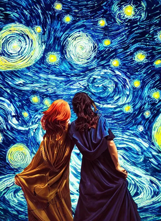 Image similar to An epic fantastic realism comic book style painting of the most beautiful entwined flowers launched across the dark and starry night sky, nebulous bouquets, fisheye lens, unreal 5, DAZ, hyperrealistic, octane render, dynamic lighting