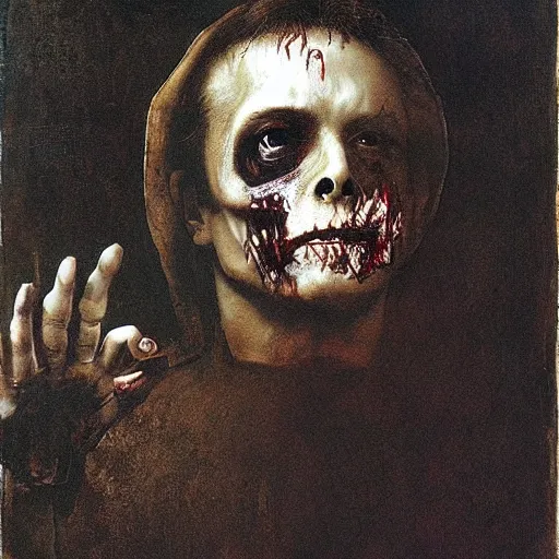 Image similar to zombie elon musk by leonardo da vinci