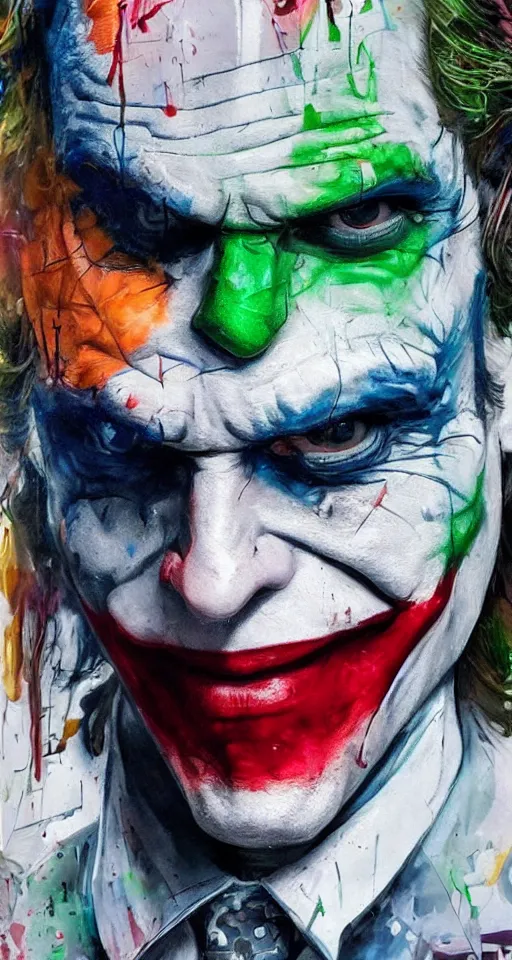 abstract portrait of the joker 2 0 1 9, city in the | Stable Diffusion ...