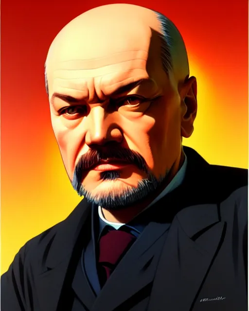 Image similar to lenin!!!, fine - face, audrey plaza, realistic shaded perfect face, fine details. anime. realistic shaded lighting poster by ilya kuvshinov, magali villeneuve, artgerm, jeremy lipkin and michael garmash and rob rey