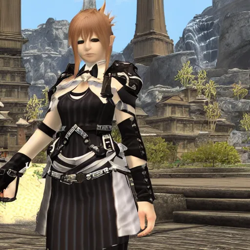 A FFXIV Character Final Fantasy 14 Portrait Video Stable Diffusion 