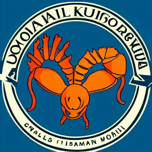 Prompt: Sports Team logo of anomalocaris