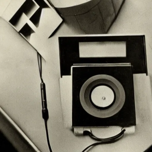 Image similar to a photo of an iPod manufactured in the 1940s, 1945