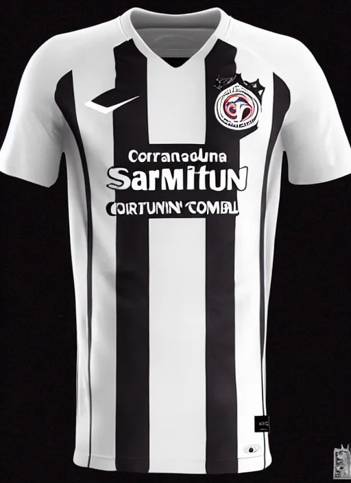 Image similar to sandman corinthian wearing a corinthians soccer team shirt