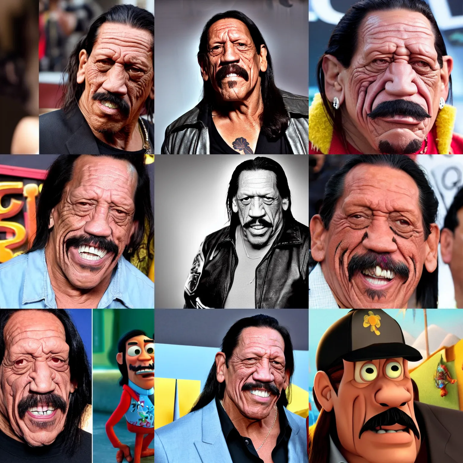 Prompt: danny trejo from a pixar film