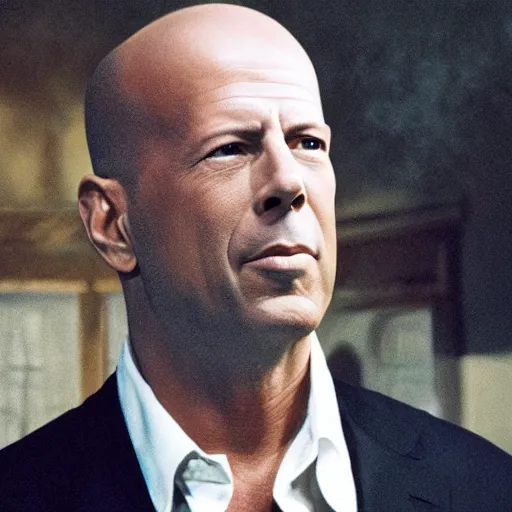 Image similar to bruce willis starring as sam wheat in ghost