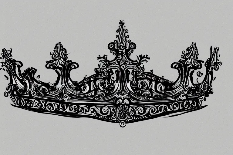 Image similar to ornate crown on a dark background, trending on artstation