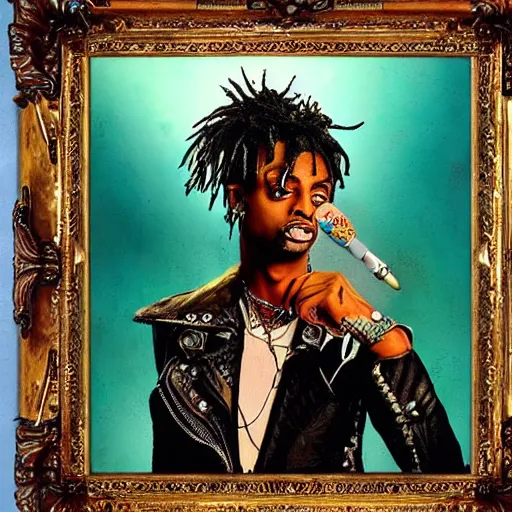 playboi carti painted by abney park 4 k detailed super | Stable ...