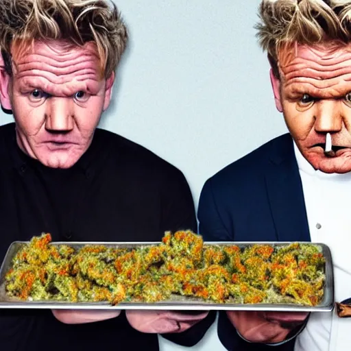 Gordon Ramsay Smoking Weed And Getting Stoned Weed Stable Diffusion