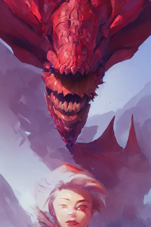 Prompt: portrait of a dragon head , official fanart behance hd artstation by Jesper Ejsing, by RHADS and Makoto Shinkai and Lois van baarle and ilya kuvshinov and rossdraws