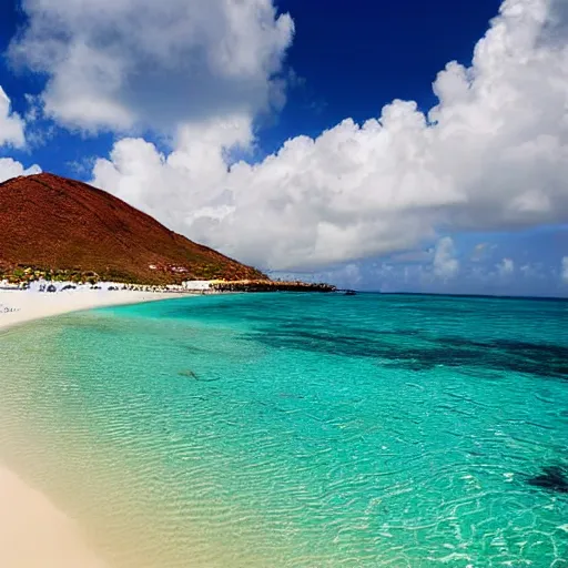 Prompt: a beach in aruba, beach photography, island vibes, highly detailed, perfect, 8 k, concept art of aruba by alex grey