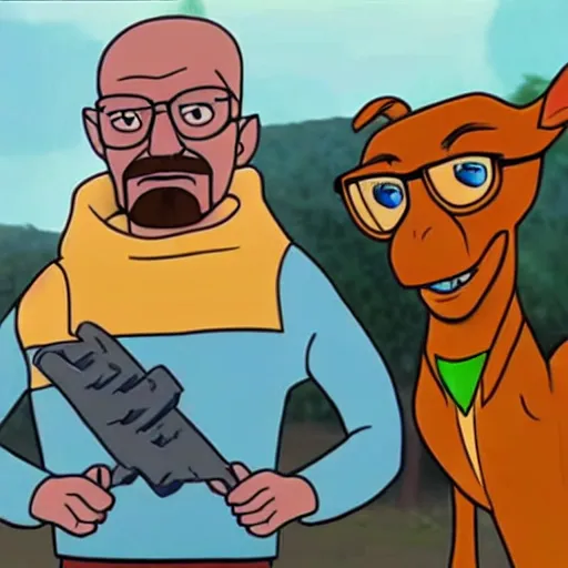 Prompt: Walter white if he was in the movie Scooby Doo