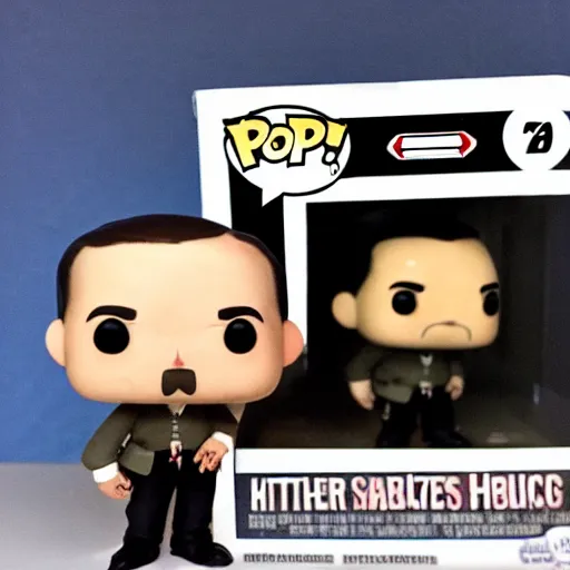 Prompt: hitler as a funko pop